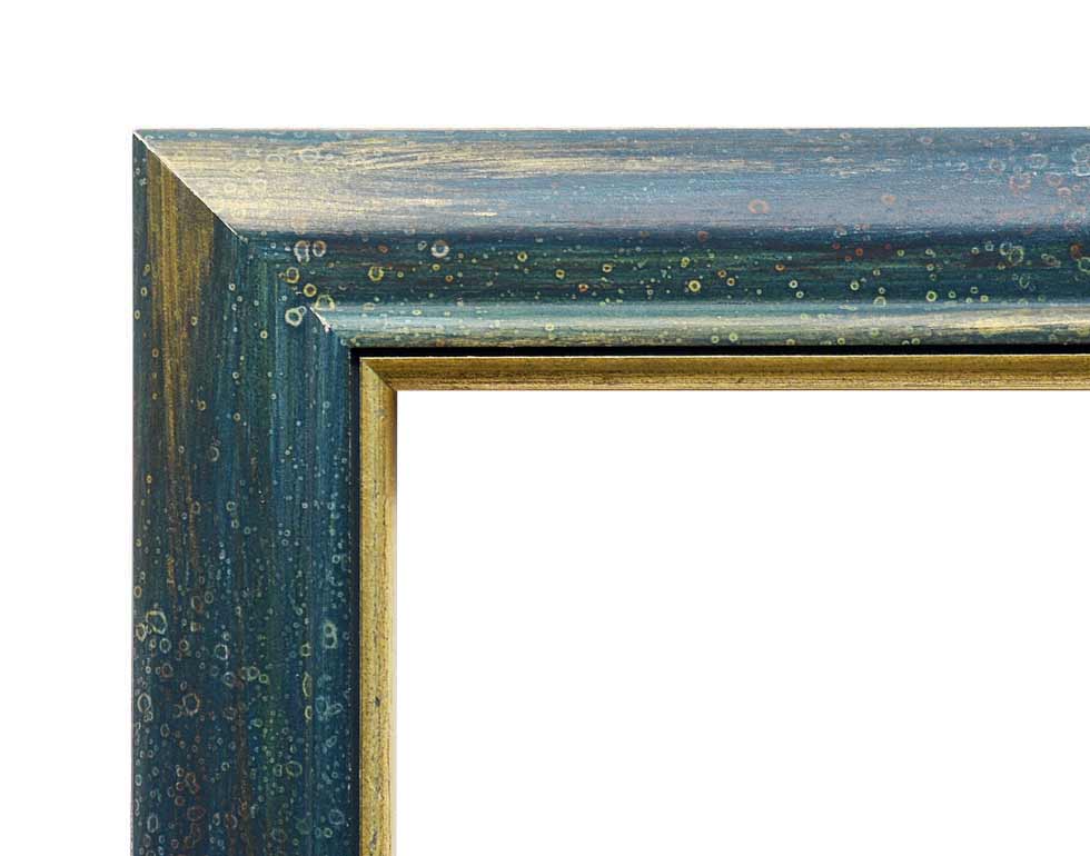 Cornice classica per diplomi-32x45 cm-avorio-blu 281-010-32x45  cm-avorio-blu